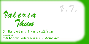 valeria thun business card